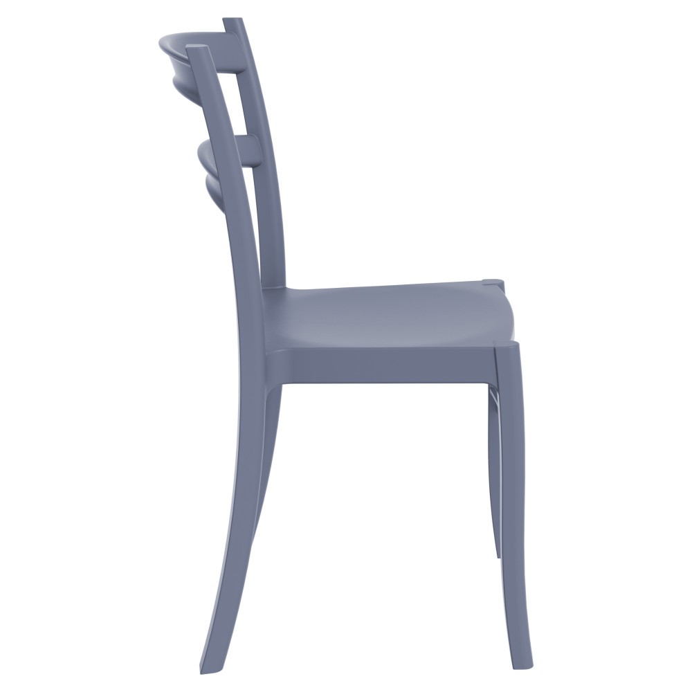 Tiffany Cafe Outdoor Dining Chair Dark Grey alternative photo #2