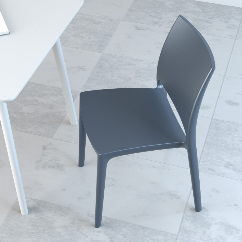 Maya Dining Chair Dark Grey alternative photo #4