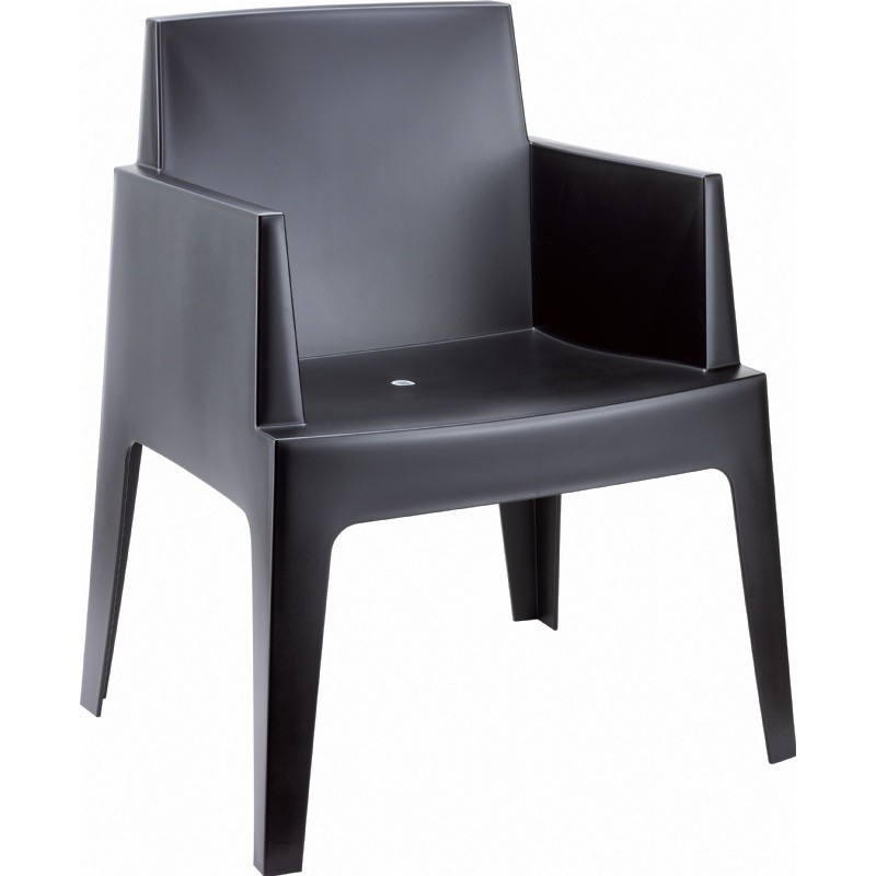 Box Outdoor Dining Chair Black