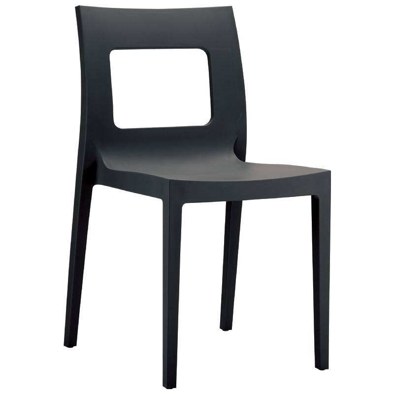 Lucca Outdoor Dining Chair Dark Grey