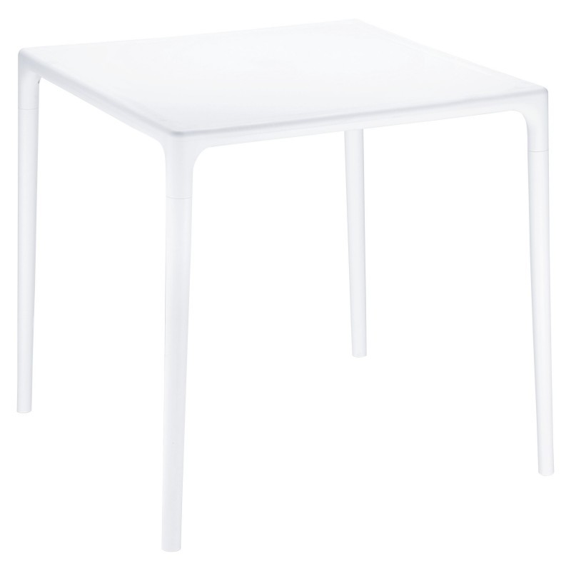 Mango 28" Square Outdoor Dining Table White