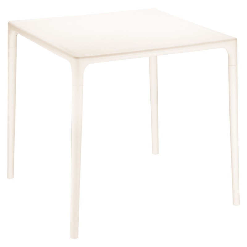 Mango 28" Square Outdoor Dining Table Beige