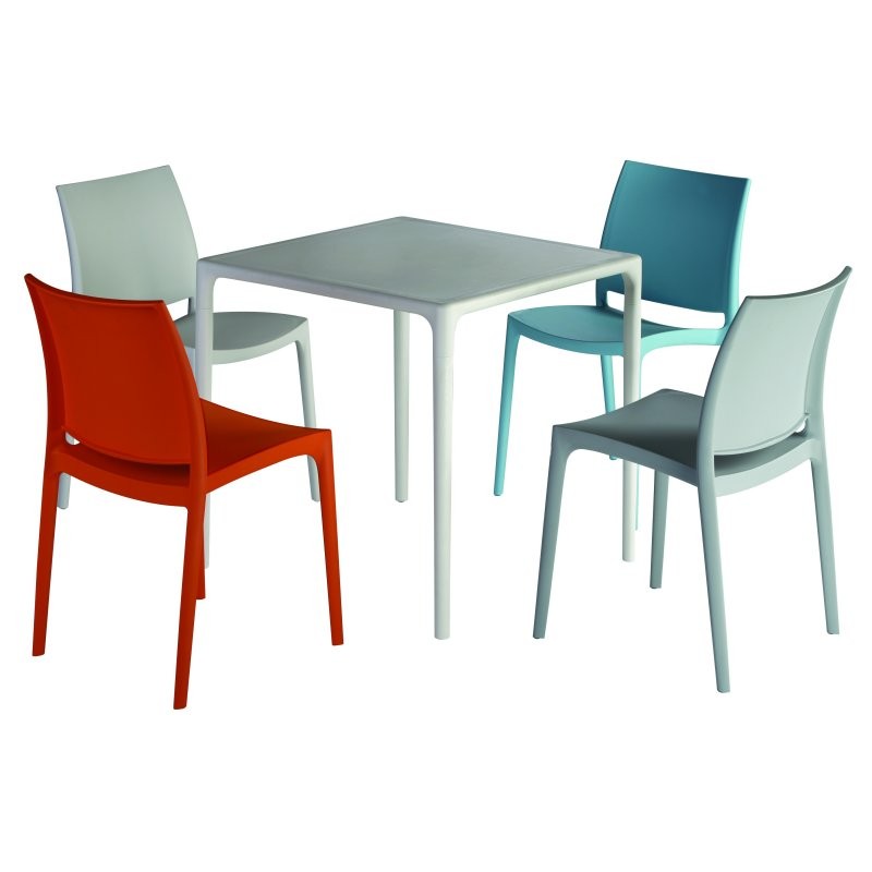 Mango 28" Square Outdoor Dining Table Grey alternative photo