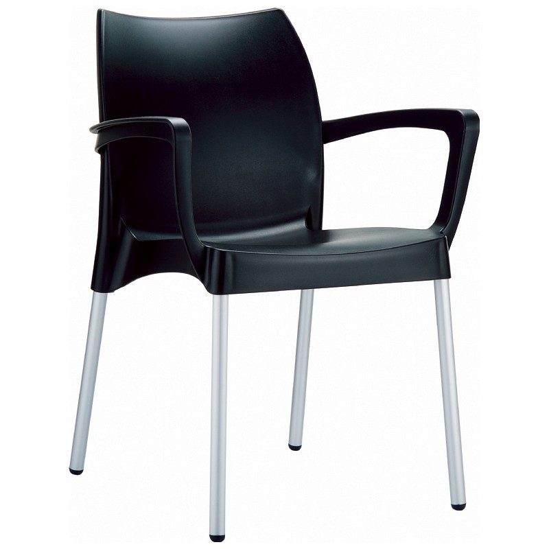 DV Dolce Resin Outdoor Armchair Black : Patio Chairs