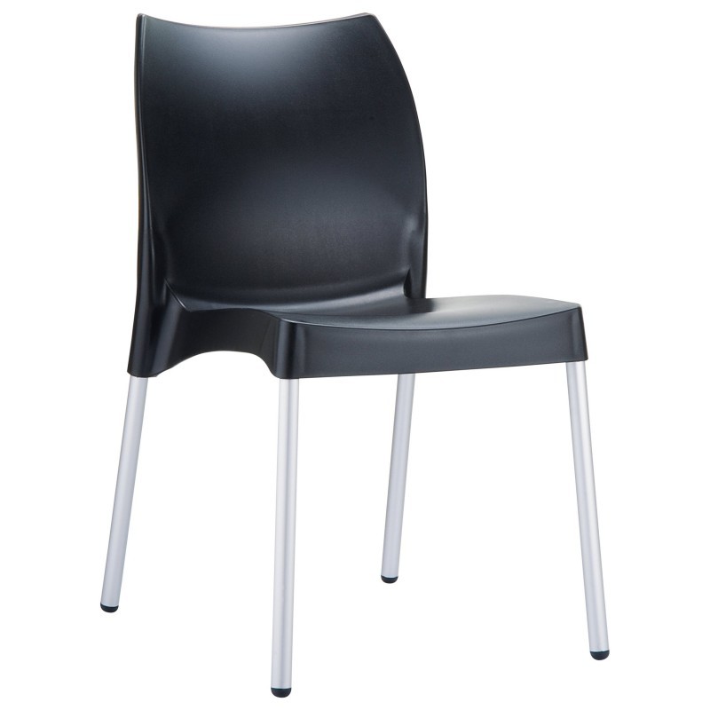 Outdoor Furniture: Outdoor Restaurant Chairs: DV Vita Resin Outdoor Chair Black