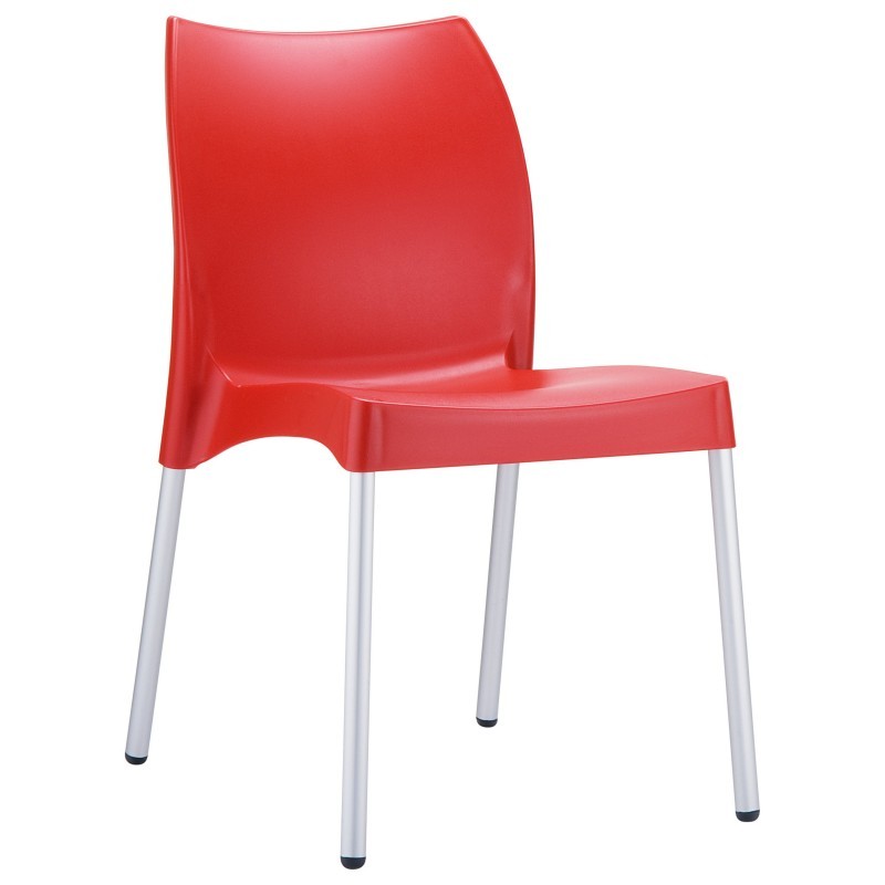 Outdoor Furniture: Outdoor Restaurant Chairs: DV Vita Resin Outdoor Chair Red