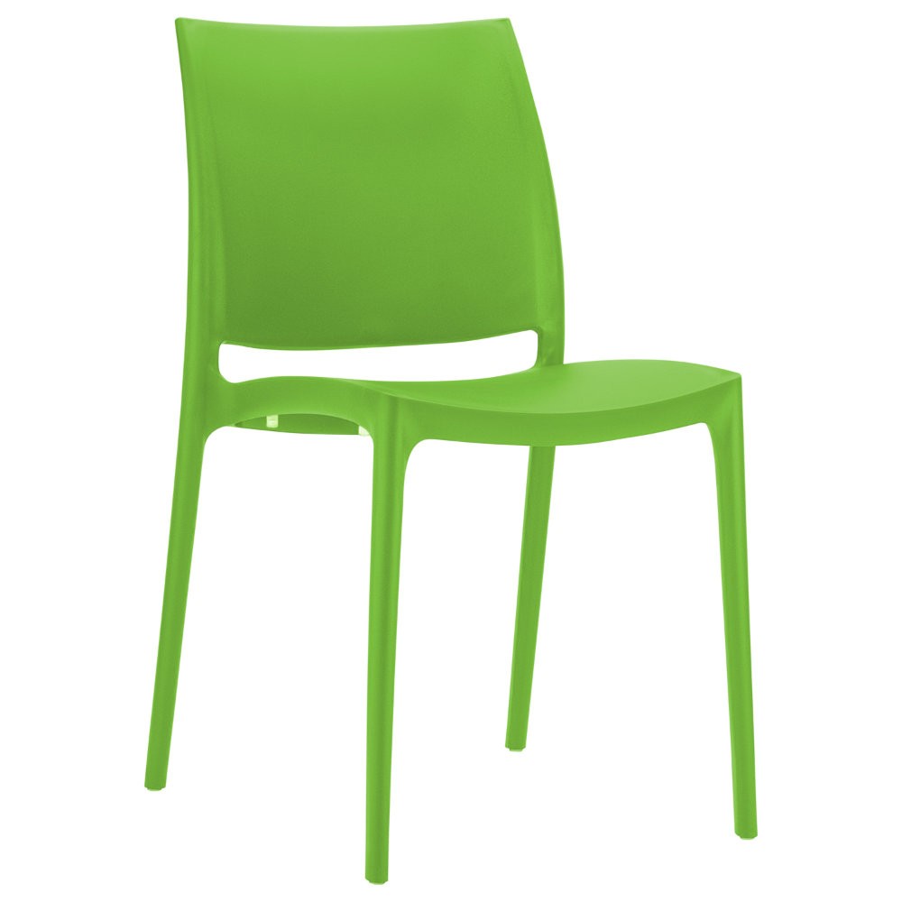 Outdoor Furniture: Resin: Maya Dining Chair Tropical Green
