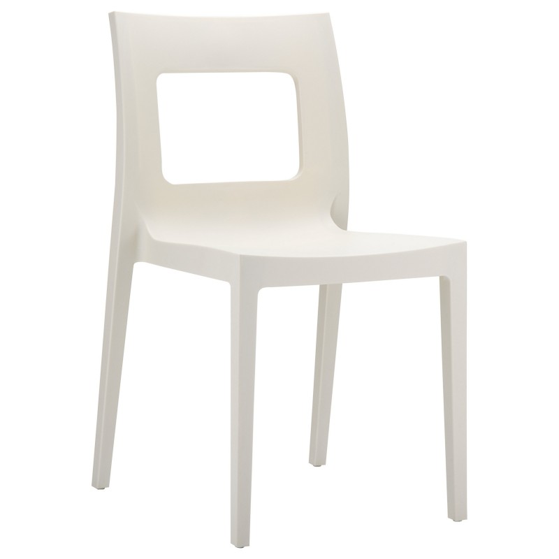 Outdoor Furniture: Stacking Outdoor Chairs: Lucca Outdoor Dining Chair Beige
