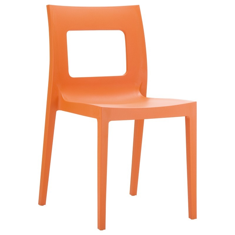 Lucca Outdoor Dining Chair Orange