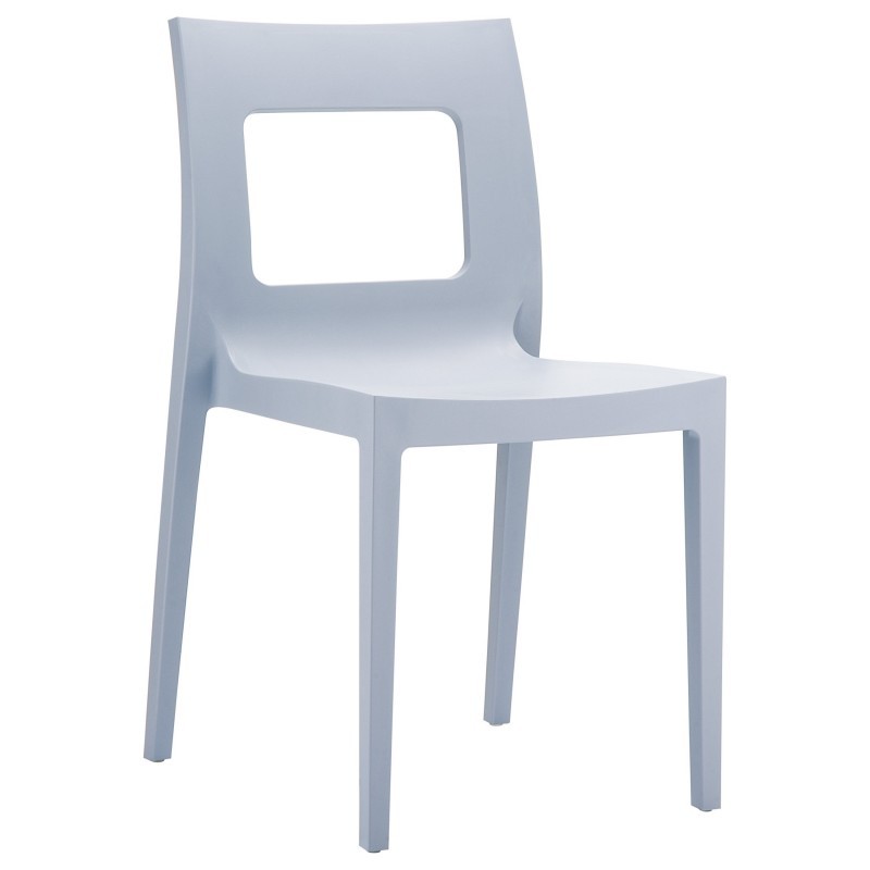 Lucca Outdoor Dining Chair Silver
