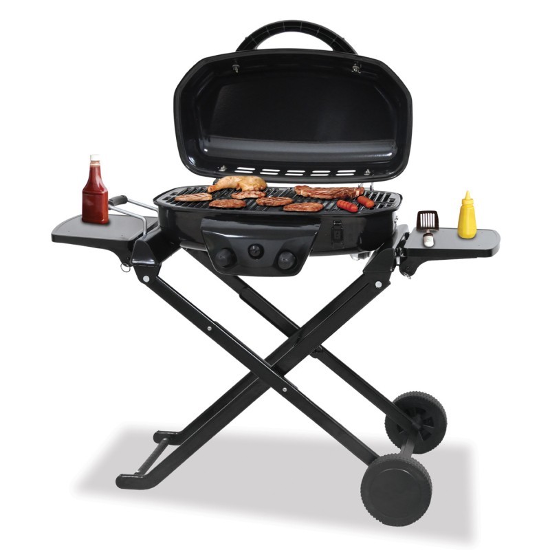 Tailgate LP BBQ Grill with Foldable Cart