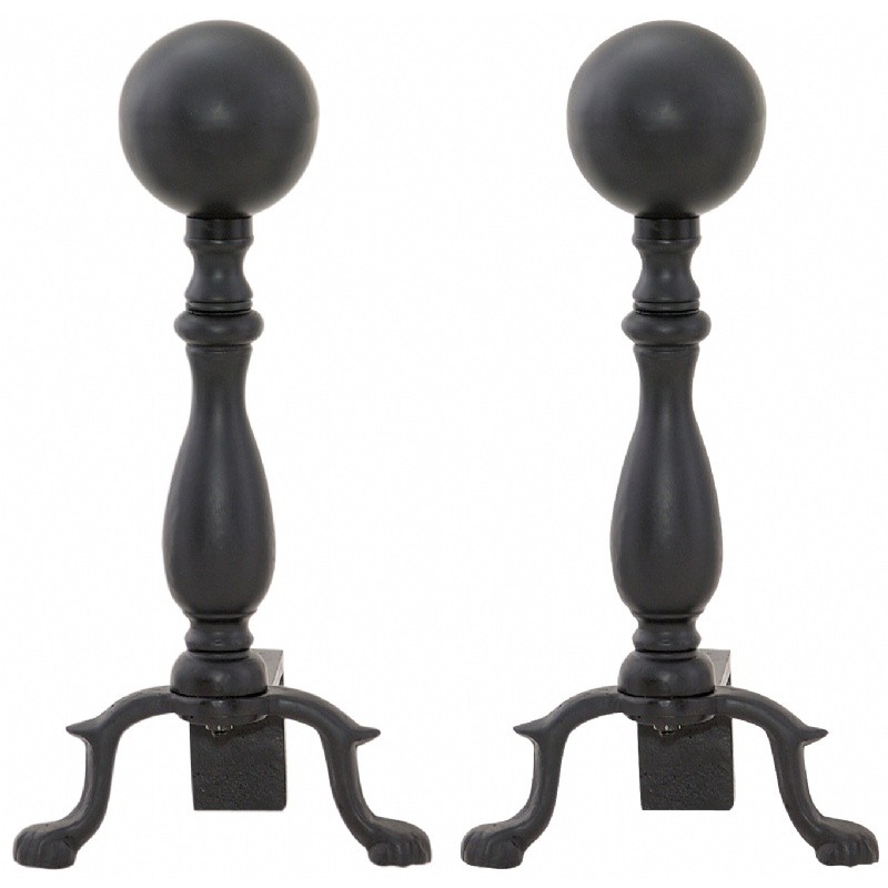 Black Ball Andiron : Fire Pits & Fireplaces