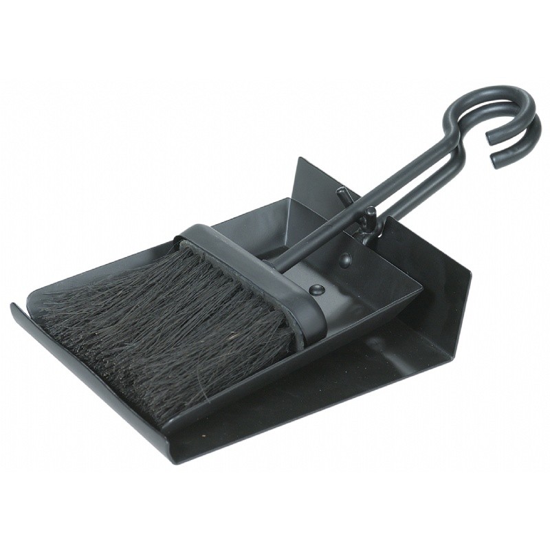 Black Shovel And Brush Set With Pan : Fire Pits & Fireplaces