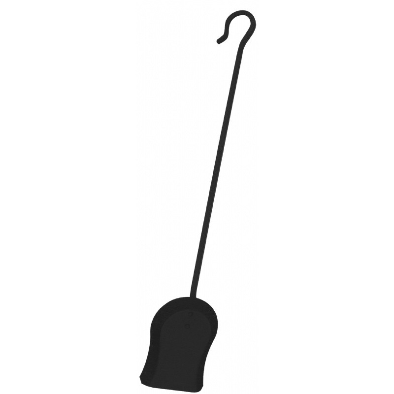 29.5" Black Finish Shovel With Crook Handle : Fire Pits & Fireplaces