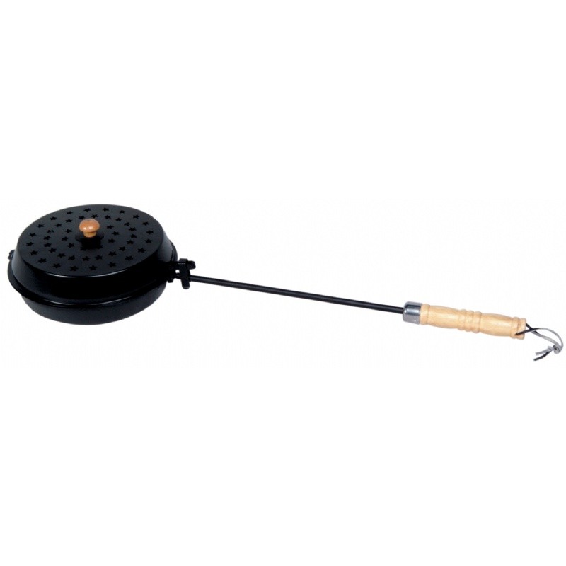 Black Popcorn Popper : Fire Pits & Fireplaces