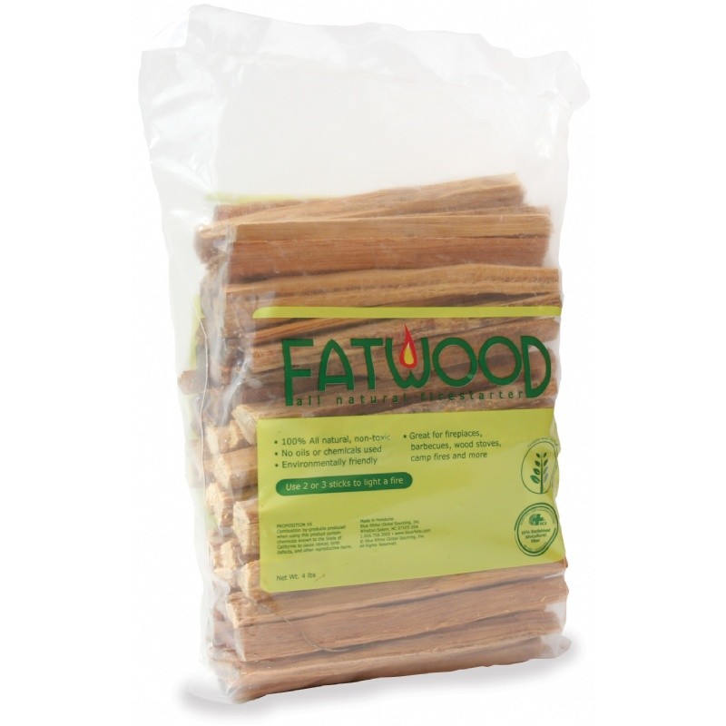 4 Pound Fatwood Bundle In Polybag : Fire Pits & Fireplaces