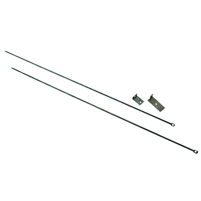Fireplace Curtain Rod Kit, 32" TO 58" Long : Fire Pits & Fireplaces