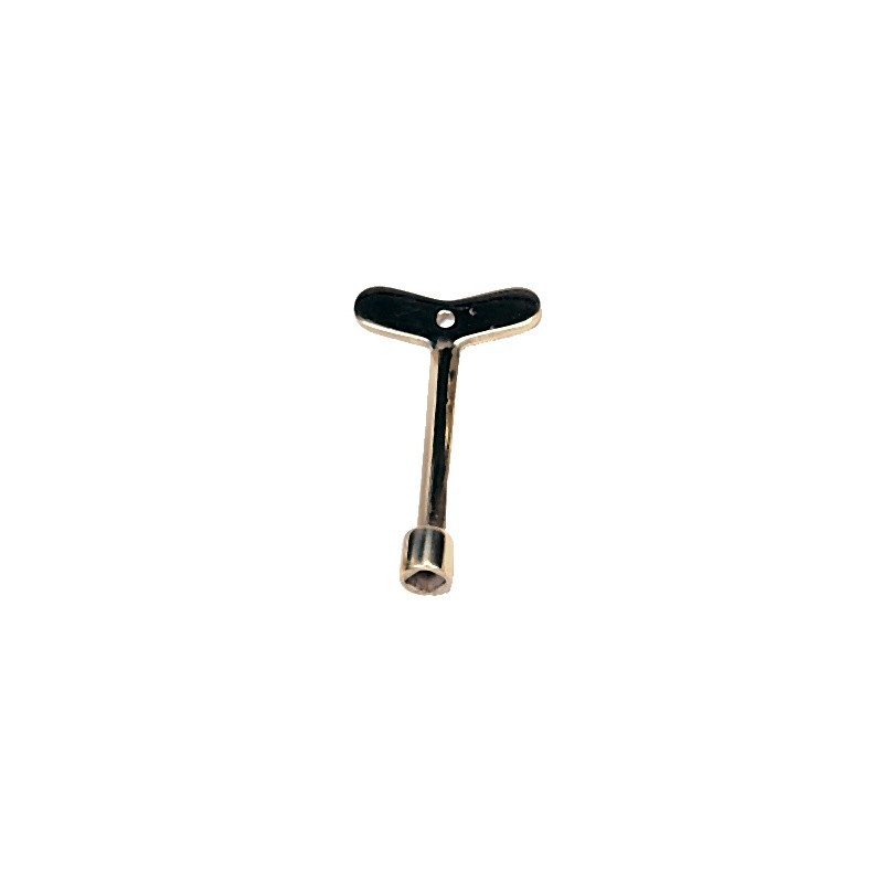 Solid Brass Plain Valve Key : Fire Pits & Fireplaces