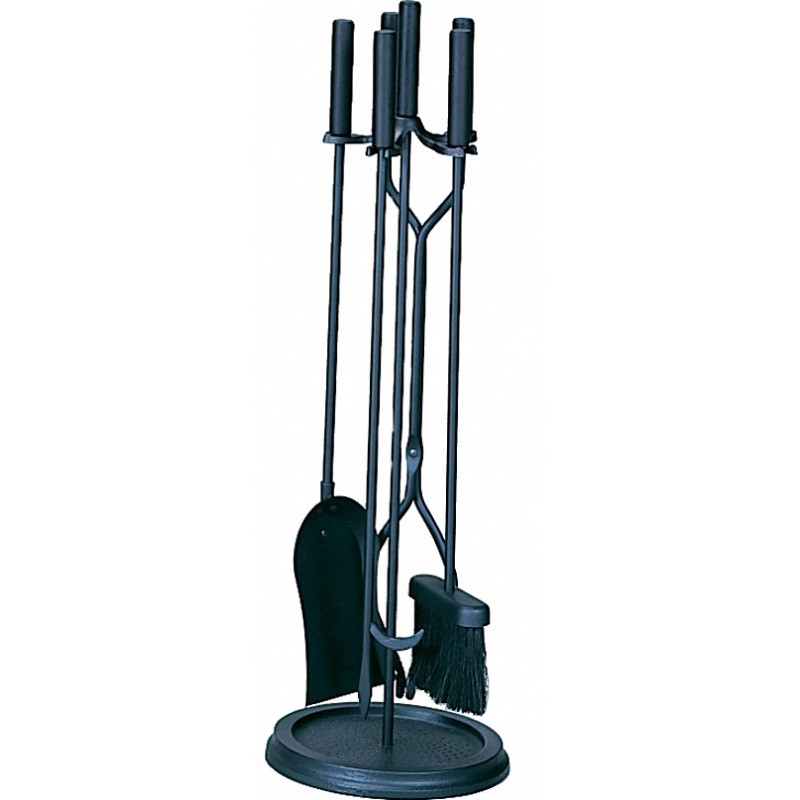 5 Piece Black Fireset : Fire Pits & Fireplaces