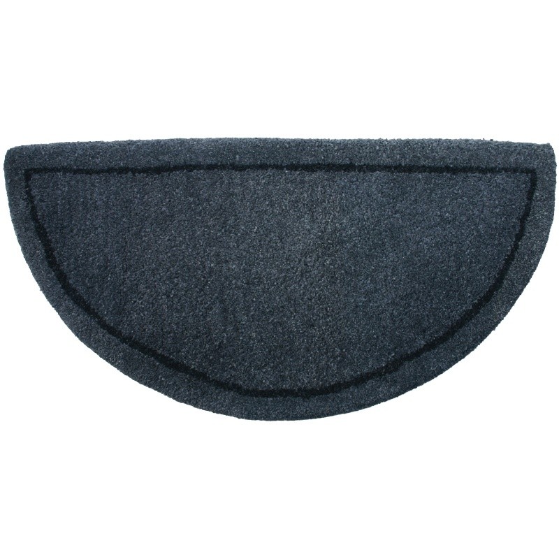 Gray Hand-Tufted 100% Wool Hearth Rug : Fire Pits & Fireplaces