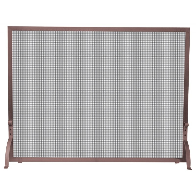 Single Panel Antique Copper Finish Screen : Fire Pits & Fireplaces