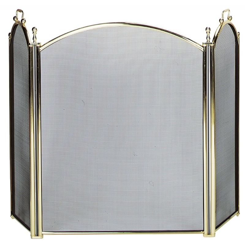 3 Fold Large Diameter PB Screen With Woven Mesh : Fire Pits & Fireplaces
