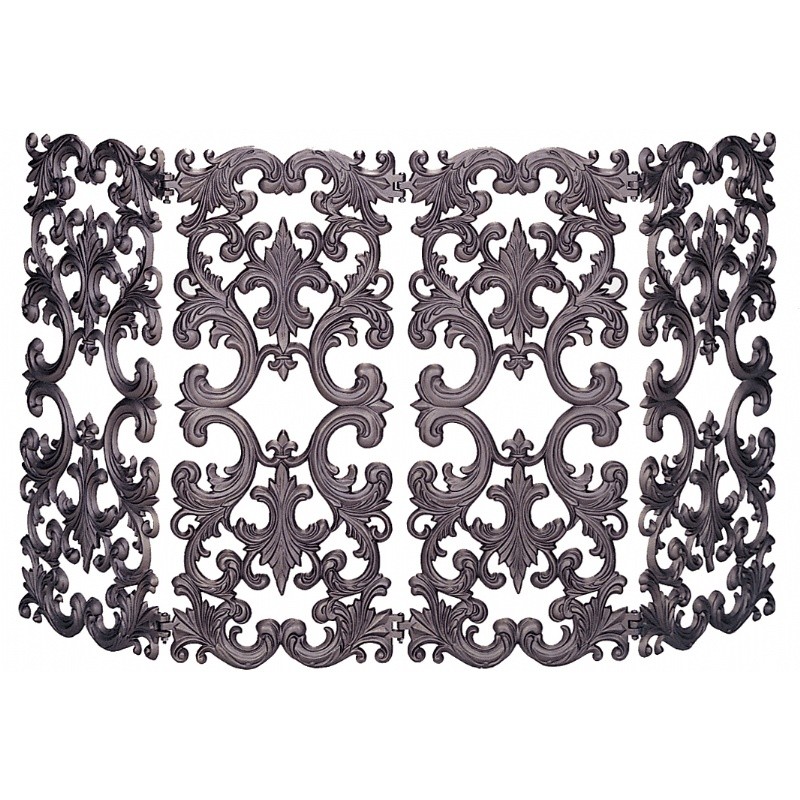 4 Fold Bronze Cast Aluminum Screen : Fire Pits & Fireplaces