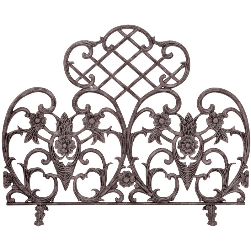 Single Panel Bronze Finish Cast Aluminum Screen : Fire Pits & Fireplaces