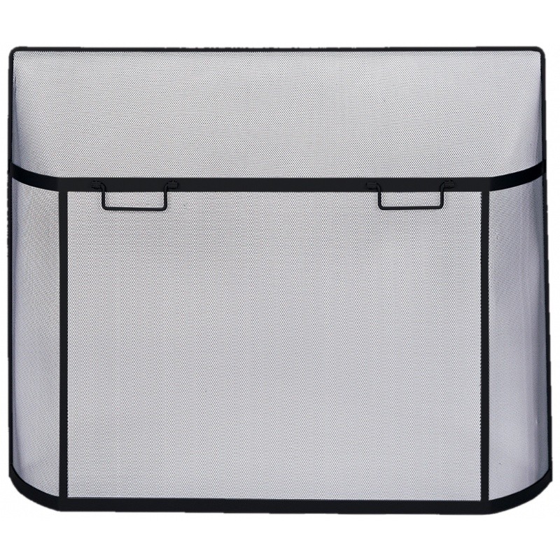Black Curved Spark Guard : Fire Pits & Fireplaces