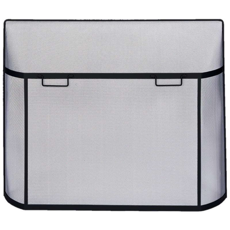 Black Curved Spark Guard : Fire Pits & Fireplaces