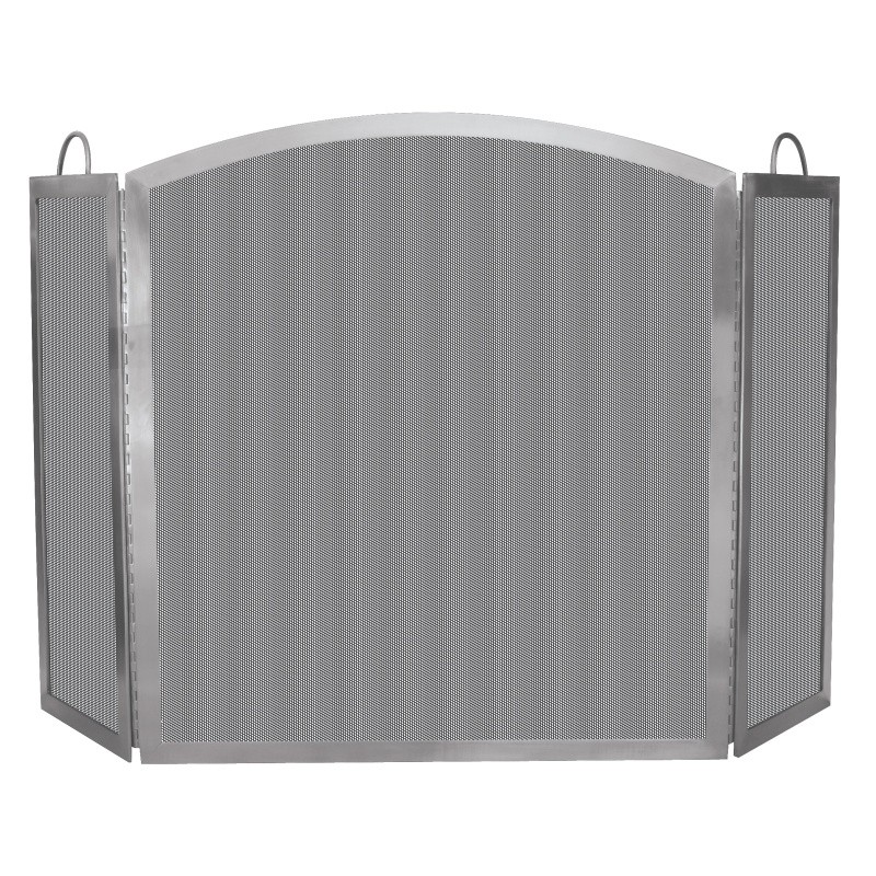 3 Fold Stainless Steel Screen - Indoor - Outdoor : Fire Pits & Fireplaces