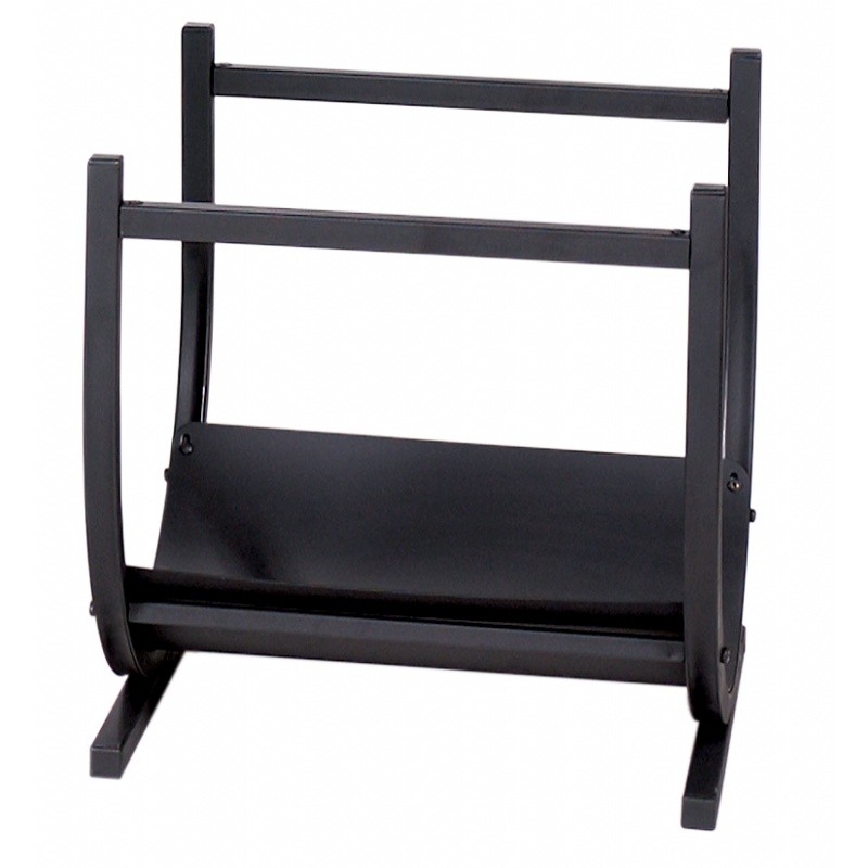 Black Wrought Iron Log Rack : Fire Pits & Fireplaces