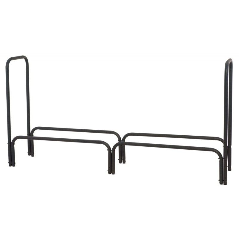 Black 60" Long Log Rack : Fire Pits & Fireplaces