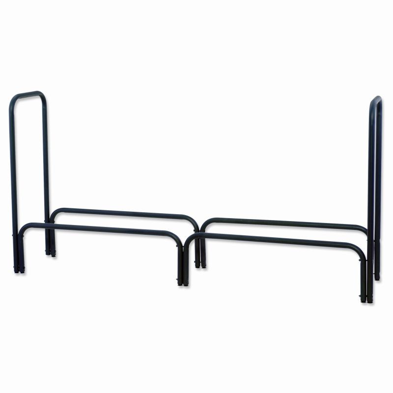Wrought Iron Black Log Rack 60 inch : Fire Pits & Fireplaces