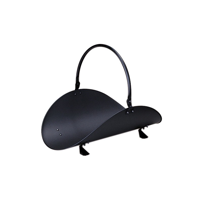 Home & Garden: Fire Pits & Fireplaces: 19" Black Woodbasket