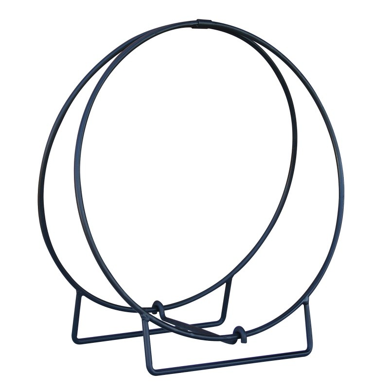 36" Black Log Hoop 1/2" Solid Stock : Fire Pits & Fireplaces