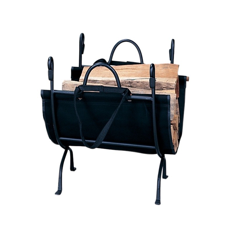 Deluxe Wrought Iron Log Holder : Fire Pits & Fireplaces