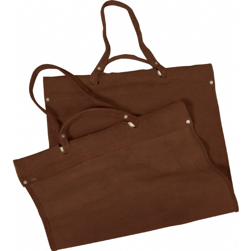 Replacement Brown Suede Leather Carrier : Fire Pits & Fireplaces