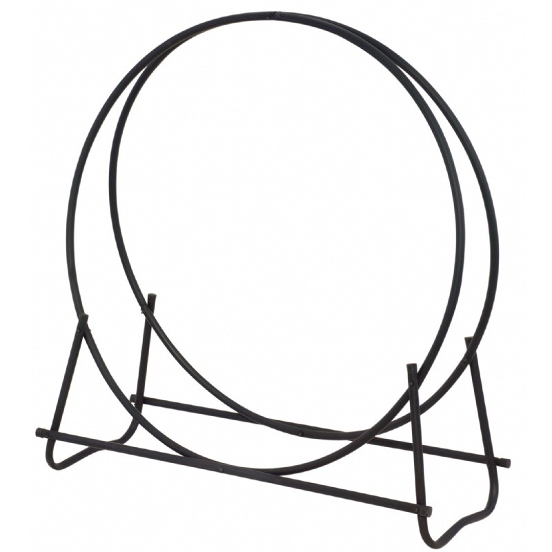 Black 40" Diameter Log Hoop : Fire Pits & Fireplaces