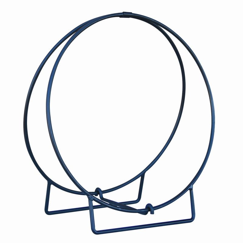 Wrought Iron Black Log Rack Hoop 24 inch : Fire Pits & Fireplaces