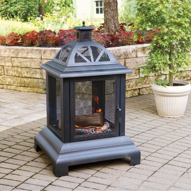 Home & Garden: Fire Pits & Fireplaces: Steel Black Firehouse Fire Pit
