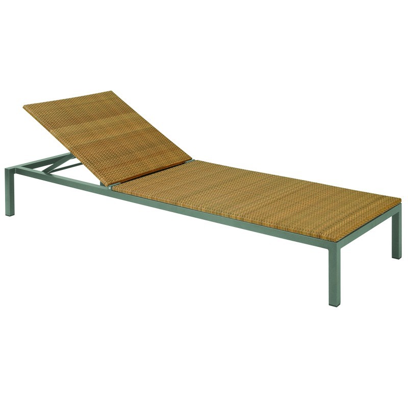 Via Outdoor Wicker Chaise Lounge