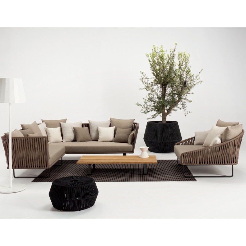 Bitta Braided Modern Outdoor Sectional Right Corner Module alternative photo #0