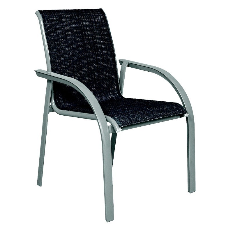 Singo Aluminum Low Back Dining Armchair