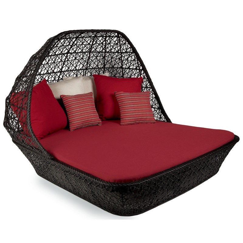 Maia Outdoor Double Chaise with Canopy