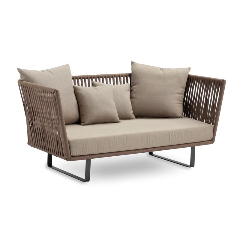 Bitta Braided Modern Outdoor Love Seat