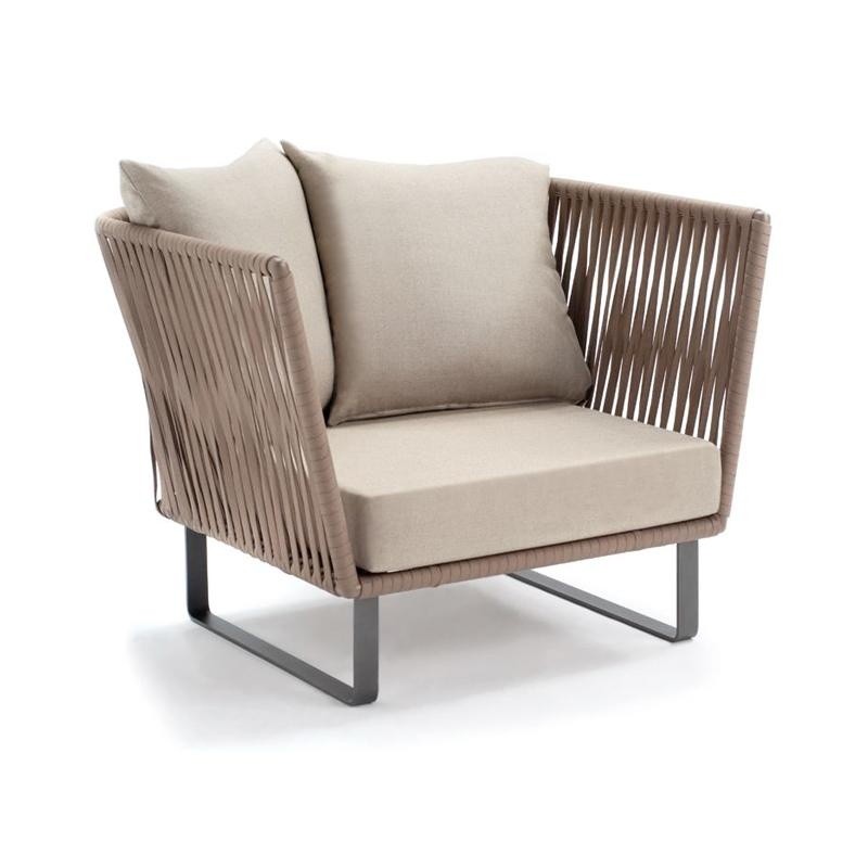 Bitta Braided Modern Outdoor Club Chair : Club Chairs