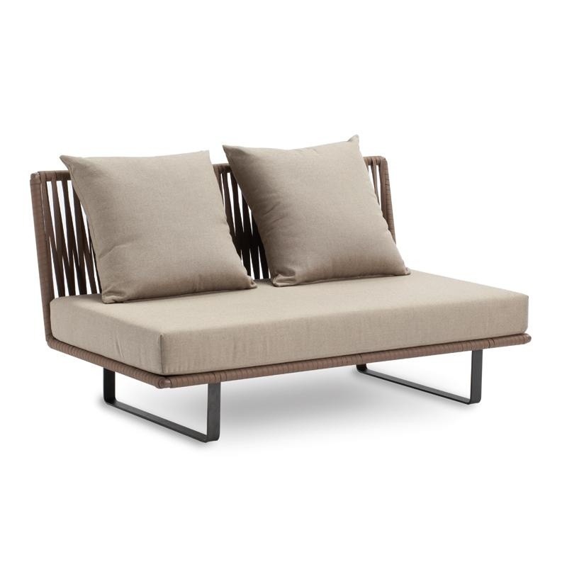 Outdoor Furniture: Kettal: Bitta Braided Modern Outdoor Sectional Center Module