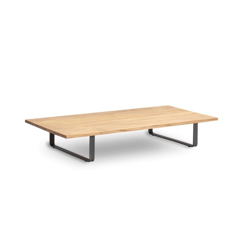 Outdoor Furniture: Kettal: Bitta Rectangle Modern Outdoor Coffee Table with Teak Top
