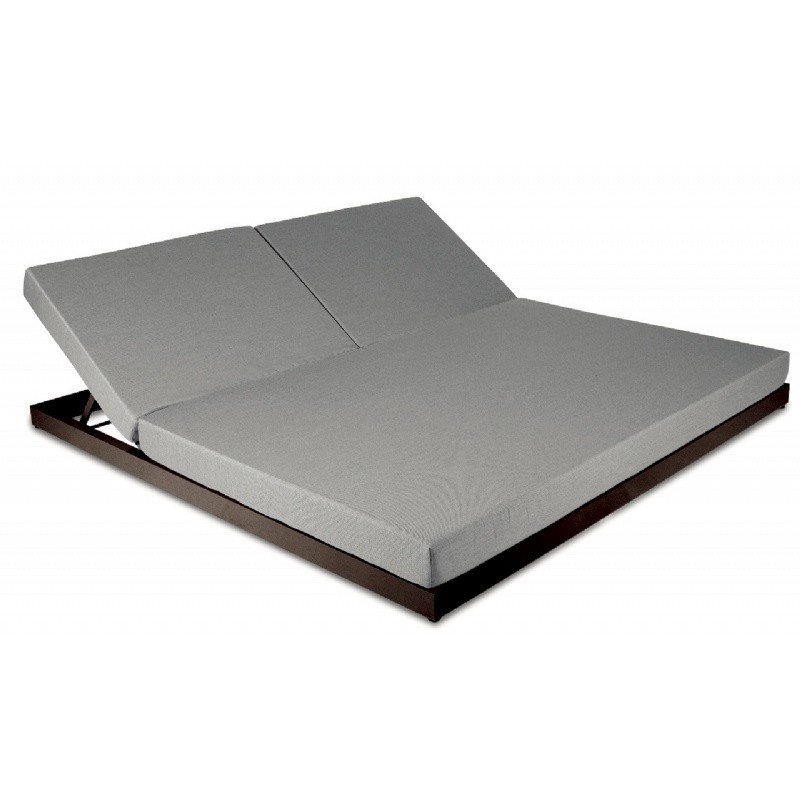 Landscape Outdoor Double Chaise Lounger with 5-position backrest : Chaise Lounges